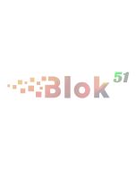 Blok 51 Logo Sticker - Rainbow Effect Oil Slick