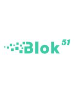 Blok 51 Logo Sticker - Teal Green