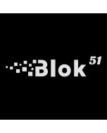 Blok 51 Logo Sticker - White