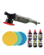 Chemical Guys Torq 10FX DA Machine Polisher Triple Pad and Polish Bundle