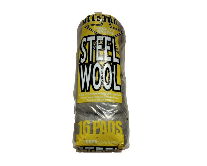 Detailing Steel Wire Wool - 0000 Super Fine Grade - 16 pads