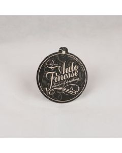 Auto Finesse Bubblegum Black Round Paper Hanging Car Interior Air Freshener