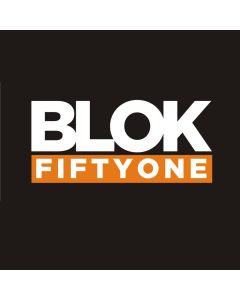 Blok 51 - Blok 51 Modern White and Orange Exterior Decal Sticker