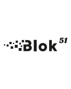 Blok 51 Logo Sticker - Black