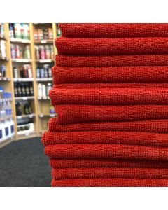 Blok 51 Premium Quality 300gsm Red Microfibre Cloths - 10 Pack