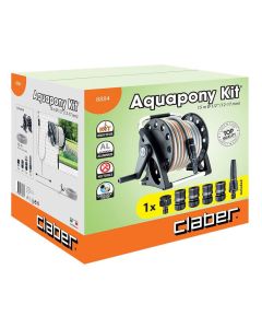 Claber Aquapony Reel With 15M Hose And Fittings Kit