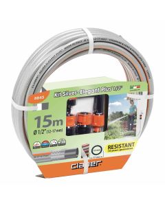 Claber 1/2" Silver Elegant Hose And Hose Atttachments 15 Meter - 8845