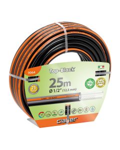 Claber Top Black 1/2" Reinforced Water Hose 25M