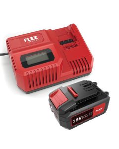 FLEX Rapid Battery Charger With 18V Battery