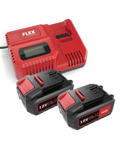 FLEX Rapid Battery Charger With 2 x 18V Batteries