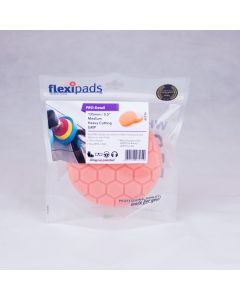 Flexipads World Class 135mm (5.5 inch) PRO-ORANGE Med/Heavy Cut Hex Pad