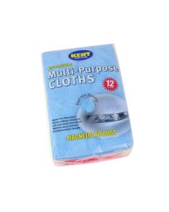 Kent Car Care Multi-Purpose Microfibre Cloths - 12 Pack