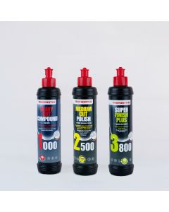 Menzerna 250ml Triple Pack - Heavy Cut 1000, Medium Cut 2500, Super Finish Plus 3800