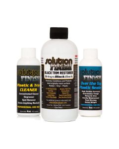 Solution Finish Black Plastic Bumper And Trim Restoration Kit