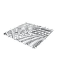 Tuff Tile Frozen Silver Interlocking Garage Floor Tile 40cm x 40cm