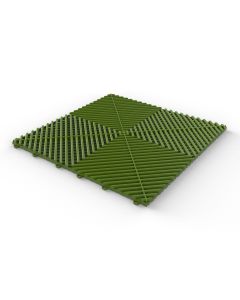 Tuff Tile Grass Green Interlocking Garage Floor Tile 40cm x 40cm