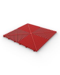 Tuff Tile Red Interlocking Garage Floor Tile 40cm x 40cm