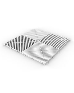 Tuff Tile White Interlocking Garage Floor Tile 40cm x 40cm