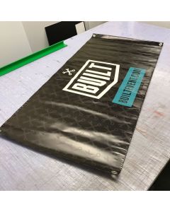 Built - Vinyl Workshop Banner With Built Logo
