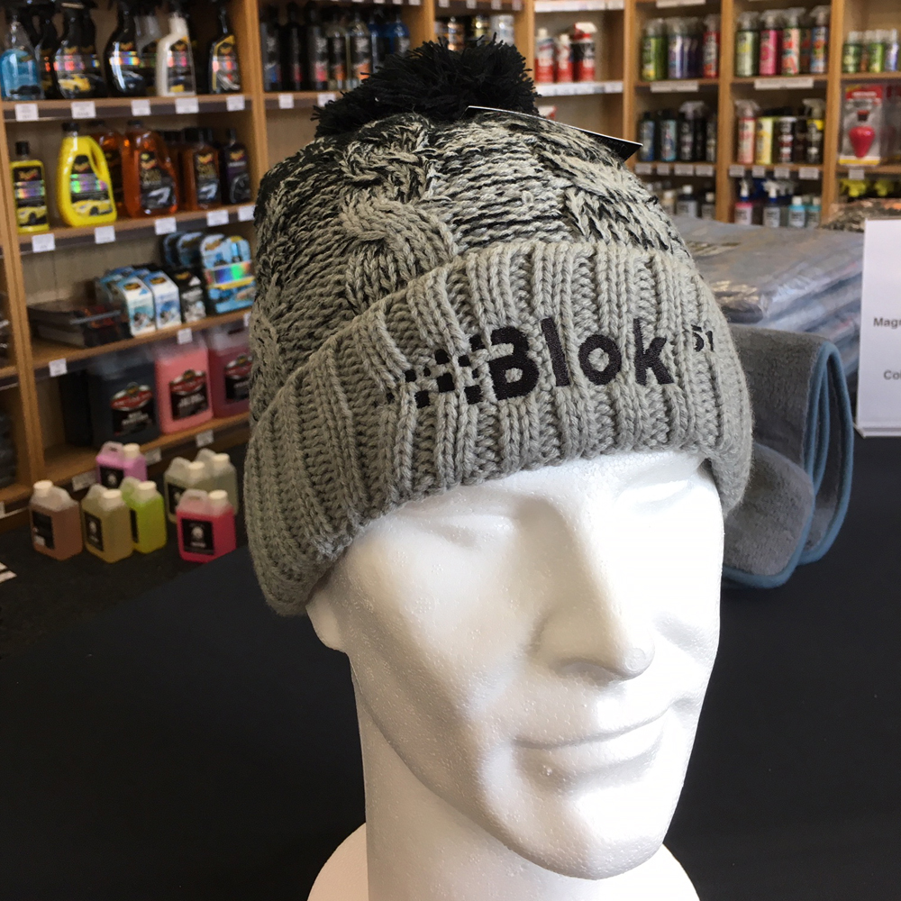 Blok 51 Black And Bobble Hat - Fleece Lined