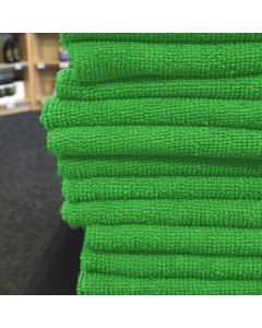 Blok 51 - Premium Quality 300gsm Green Microfibre Cloths - 10 Pack